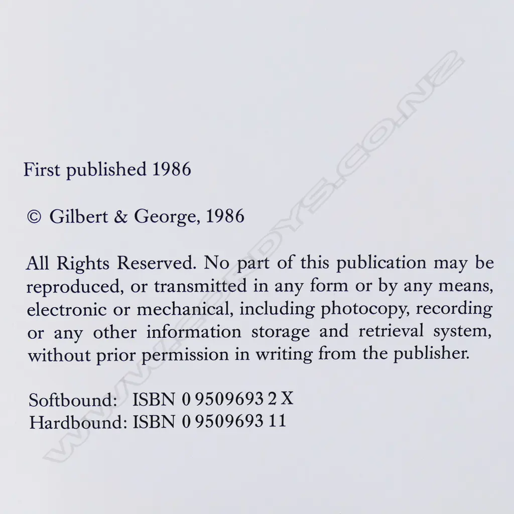 GILBERT AND GEORGE: THE COMPLETE PICTURES 1971-1985 Image 1++